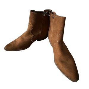 No Boundaries Brown Heeled Boots